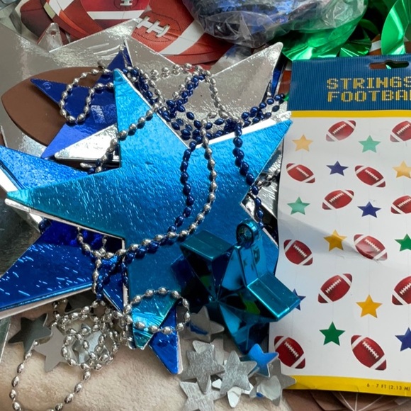 NFL Blue and Silver Star Decorations - Picture 6 of 8